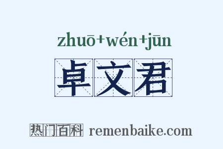 卓文君是什么意思的图片
